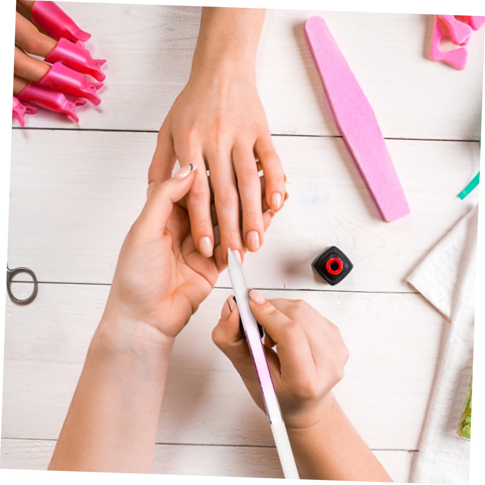 Beaupretty 15piezas Limas De Uñas De Vidrio Herramientas De Manicura Estilizadas Pulido y Limpieza De Uñas Diseño Compacto y Portátil Transparente
