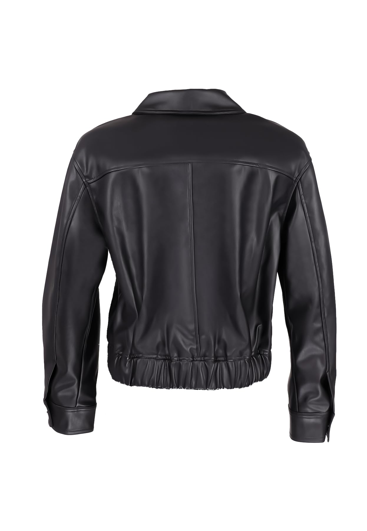 QUEEN HELENA Giacca di Pelle Giubbino Corto Giacchetta Biker Leggera Casual Donna Y4006