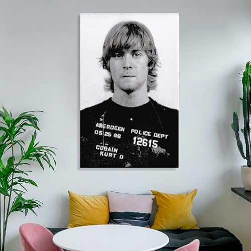 Miniatura 6 de Póster vintage en blanco y negro de mafia Kurt Cobain gángster, póster de retrato, póster de pintura en lienzo, pósteres e impresiones artísticas de