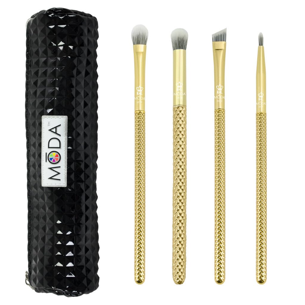 MODA Metallics Bold Eye Makeup Brush Kit, Pack of 5