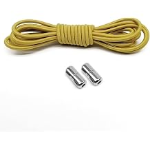 1 Pair Elastic Non Lace Shoelaces, Round Shoelaces, Quick Shoelaces, Metal Capsule Shoelaces Cord