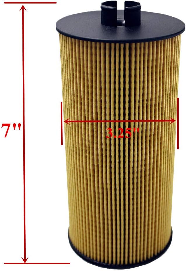 iFJF FL2016 Oil Filter Replacement for F250 F350 E350 E450 Super Duty Excursion E350 Club Wagon 6.0L/6.4L Powerstroke Diesel Engine Replaces 3C3Z-6731-AA 1840752C91 Included O-rings(set of 4)
