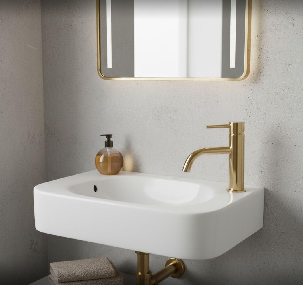 Lavabo Sobre Encimera Rea Odetta White 51X25X11,5Cm