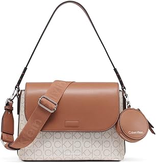 Calvin Klein womens Millie 2 in 1 Flap Shoulder Bag & Crossbody
