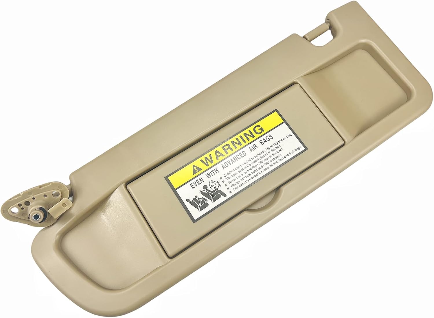 Pair of Left and Right Sun Visors with Clips and Screws for Honda Civic 2006 2007 2008 2009 2010 2011 Original Replacement OEM# 83280-SNA-A01ZA (Beige)