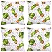 JZZCIDGa Kissenbezüge Quadratischer Kissenbezug Für Schlafsofas Stühle Kissenbezug 4Er-Set, 45 X 45 cm Sofabezug Kissen-Kaktus