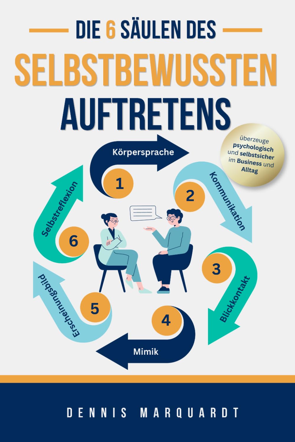 Die 6 Säulen des selbstbewussten Auftretens: Wie du mit erfolgreicher Körpersprache und souveräner Kommunikation psychologisch überzeugst - im Business und Alltag