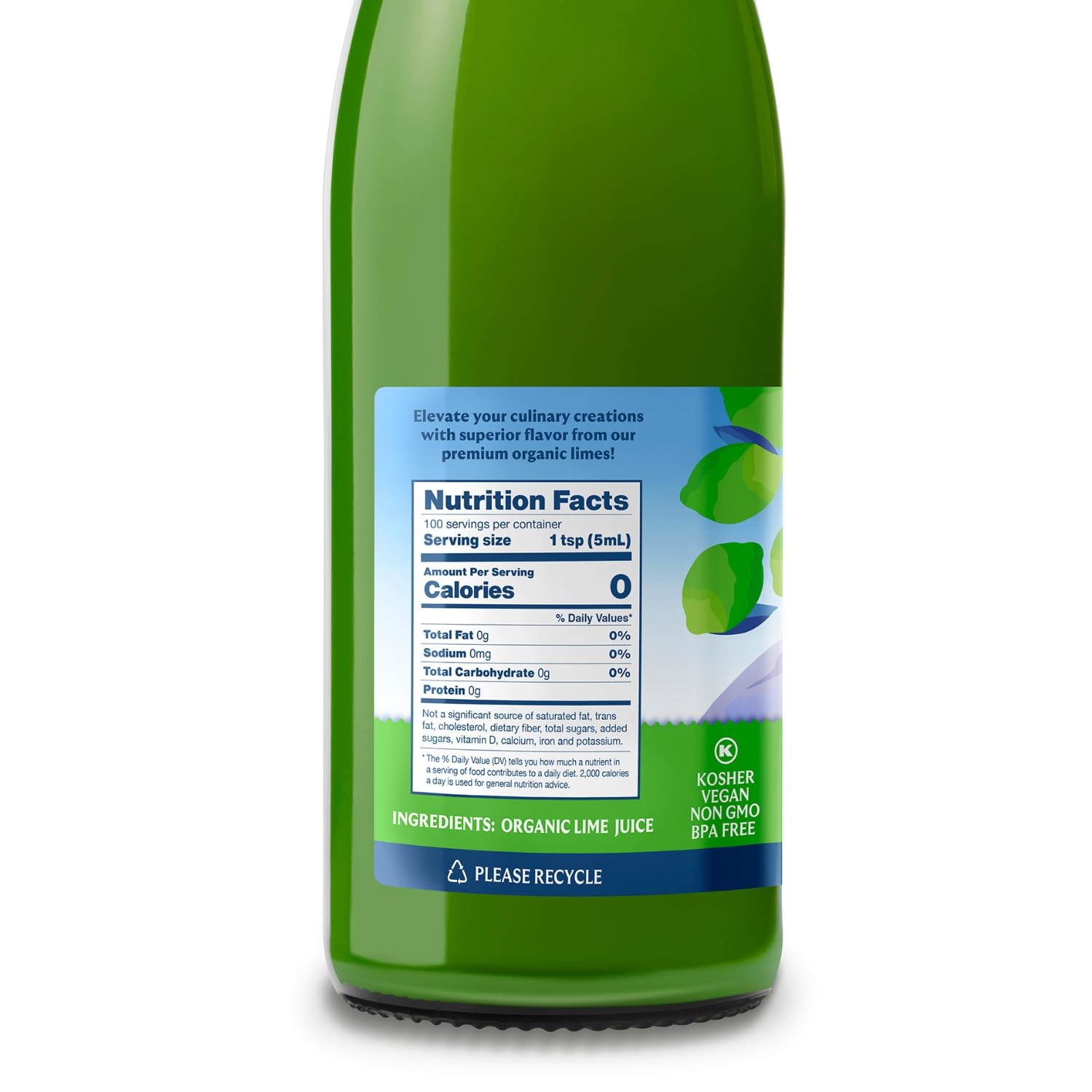 Volcano Bursts Organic Juice Lime, 16.9 Fluid Ounce (Pack of 2)