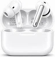 Fone de Ouvido Bluetooth Sem Fio 5.4 TWS com Borrachinhas e Microfone, Cancelamento de Ruído, Controle Touch, Até 16h de Bateria, Resistente à Água para iPhone e Android
