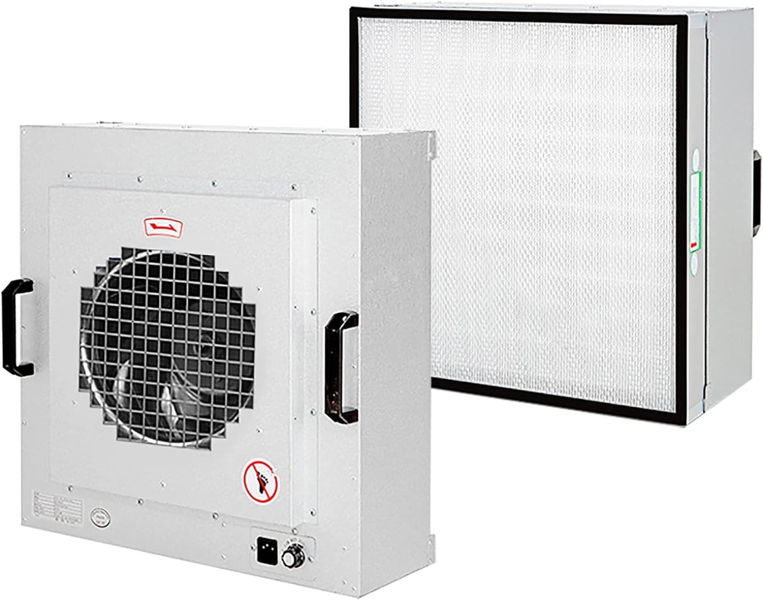 Air Purifier 57x57x6 9cm Laminar Flow Hood Fan Filter Unit HEPA-Filter 99 995 High Efficiency Purifier Air Clean