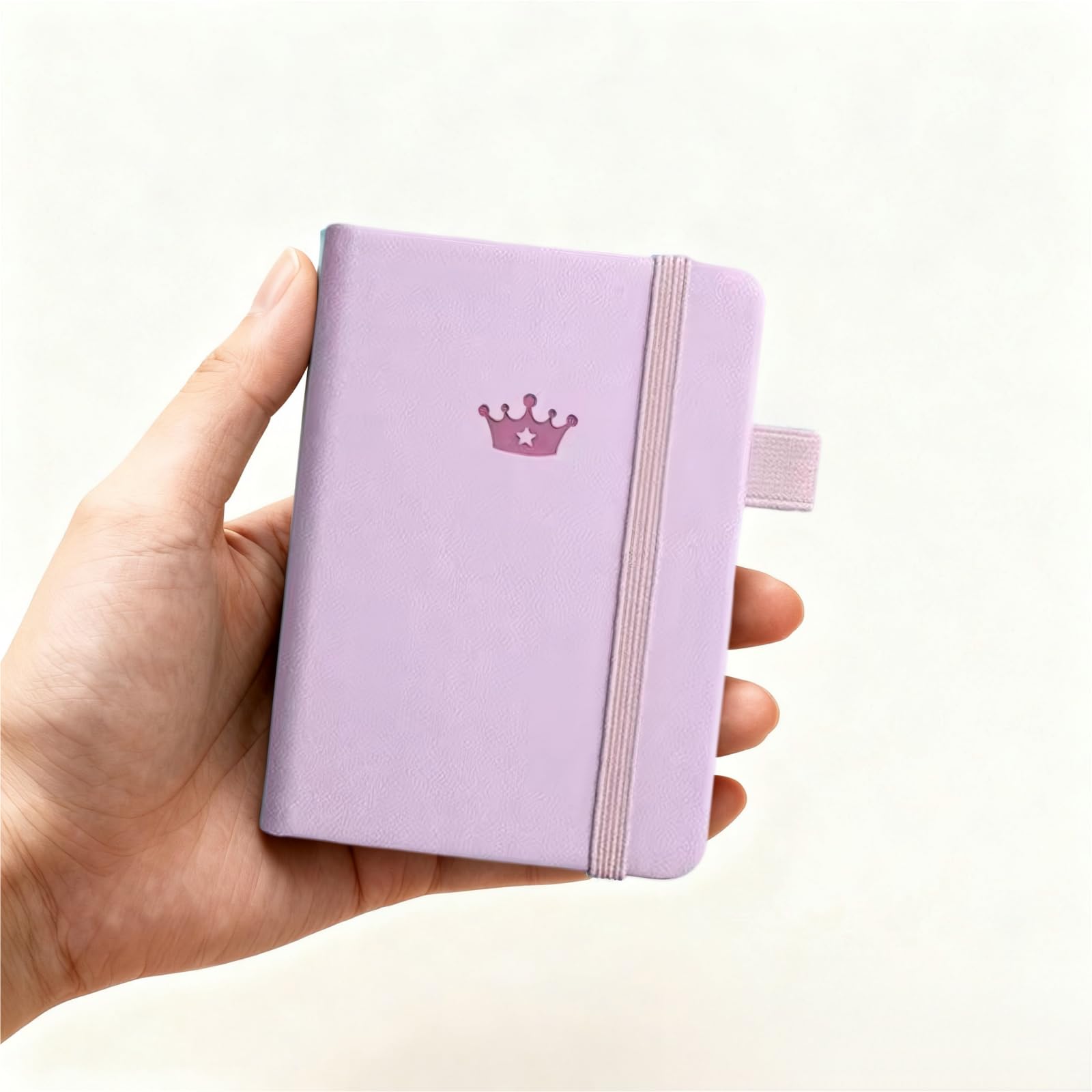 Lined Journal Notebook for Women Men, 100 Sheets/200 Pages, Faux Leather Protable Ruled Paper Notebook with Attractive Pattern, Hardcover Journaling Notebooks for Students & Workers