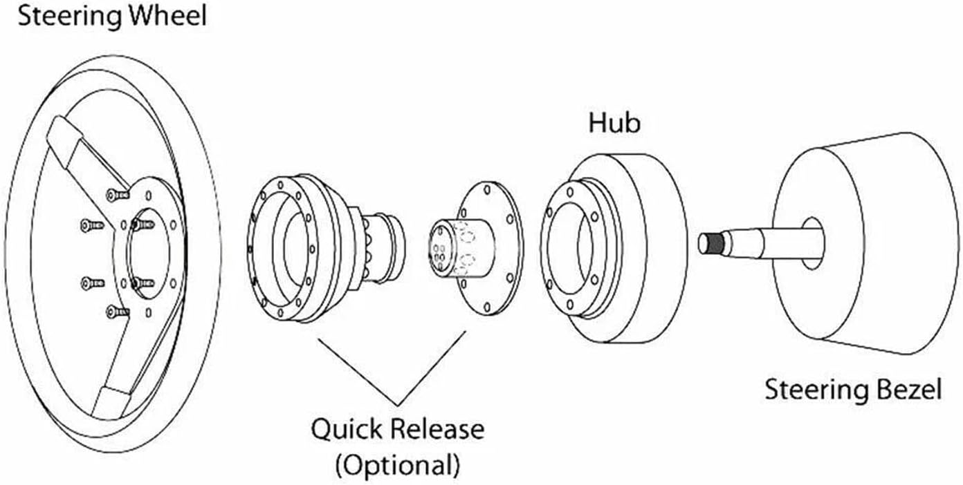 Steering Wheel Hub Adapter Replacement, 142H Steering Wheel Hub Adapter Aluminum Replacement for Datsun 510 620 720 240 Z 260Z 280Z, Automotive Accessories