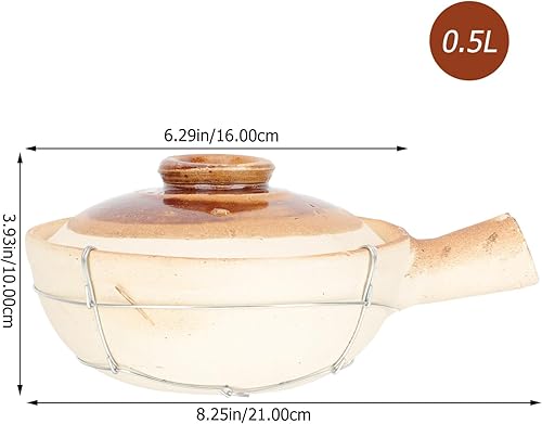 Miniatura 9 de Veemoon Cacerola de terracota con tapa, olla de arcilla olla de arcilla olla de arcilla cacerola olla de arcilla olla de arcilla china olla de