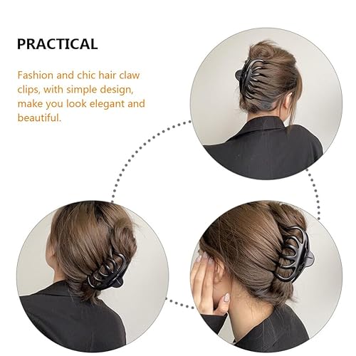 Miniatura 2 de Mobestech 2 pinzas grandes para el cabello, pinzas de plátano, pinzas de mandíbula estilo francés, pinzas para el cabello, pinzas para el cabello,