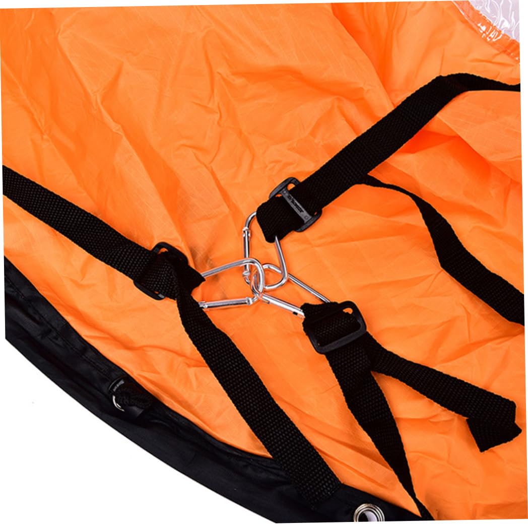 Gcroet 1pc Kajak Windsegel Faltbares Kajak -Windpaddel tragbares Kajak -Gegenwind Segel mit klarem Fenster für aufblasbares Boot Kajakzubehör