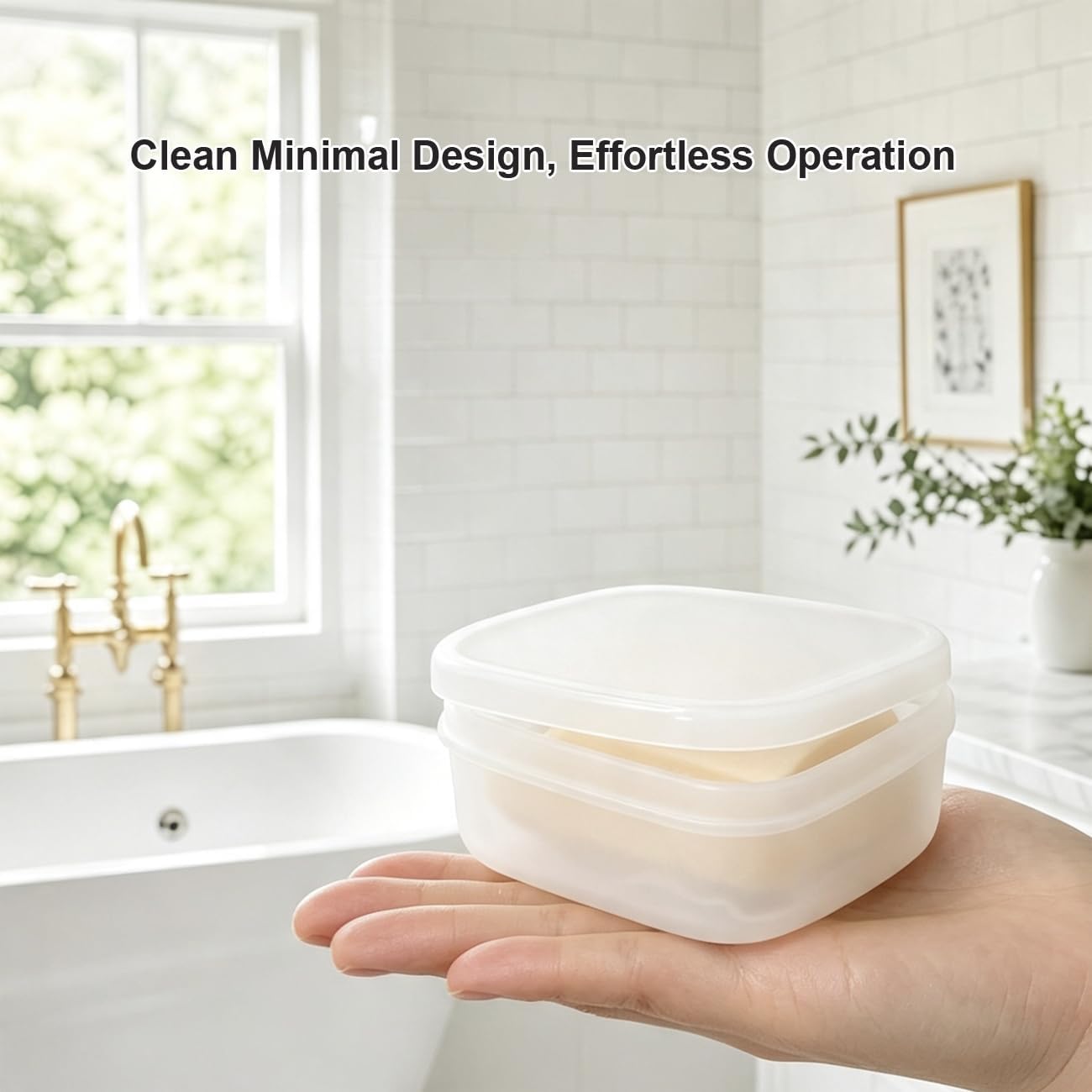 Travel Soap Dish, Soap Box Case with Bar Soap Saver Pad Portable Soap Rest for Bathroom Shower Home Outdoor Gym Fitness Vonpri (Translucent 1Pack) image 3