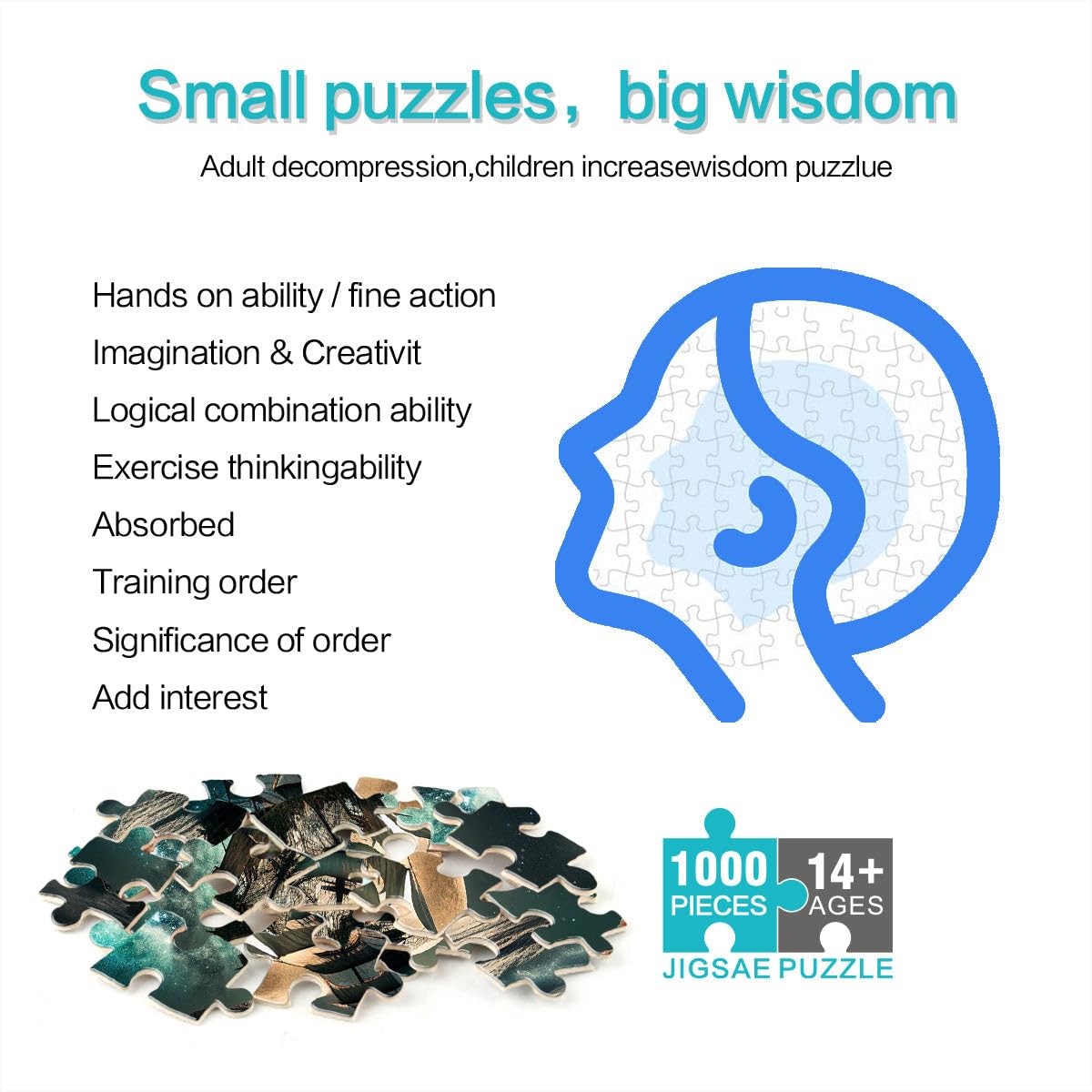 Puzzle da 2000 pezzi per adolescenti Nave pirata Giocattoli educativi per l'apprendimento Giochi per famiglie Decorazione della casa 70x100cm