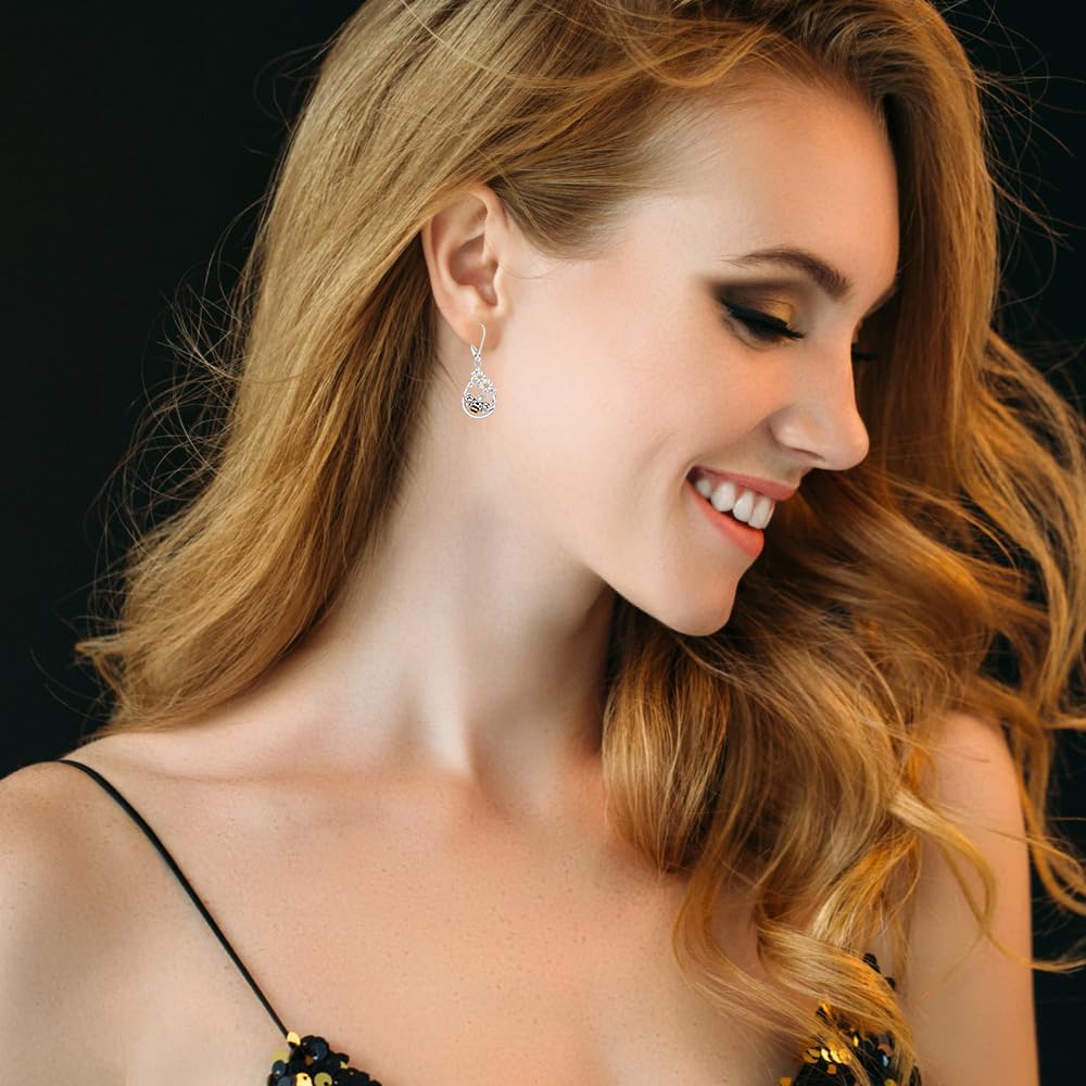 Daisy Bee Earrings for Women Dangle Sterling Silver Bee Bumble Daisy Earrings Jewelry Mothers Day Birthday for Women Gifts - Image 3