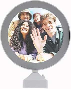 FAVOMOTO Led Photo Frame 3 in 1 Lighted Picture Frame with Mirror and Table Lamp Wedding Picture 9.84 X 7.87 X 2.36 in Home Decor for Photos and Display