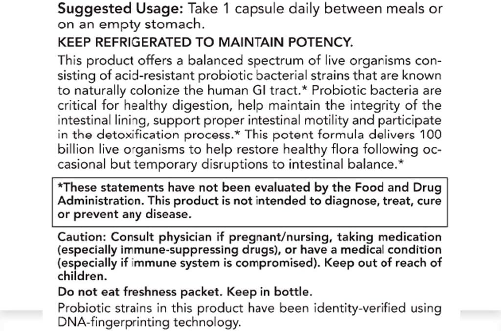 Rachel’s Pro 100 Probiotic: 100 Billion Count of probiotics