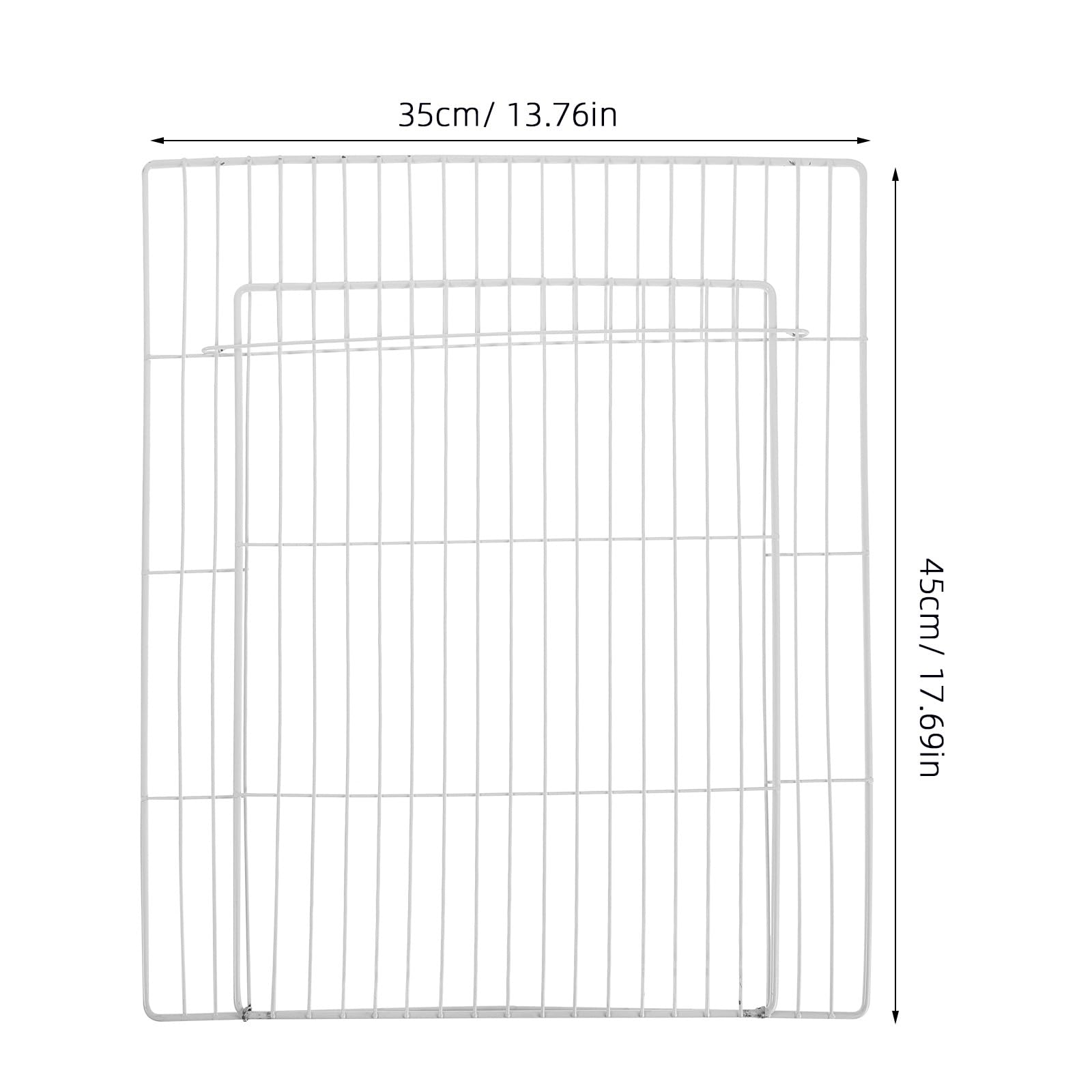 COLLBATH Panel ogrodzenia dla kota na zewnątrz: 35x45CM Panel z gęstej siatki żelaznej z wkładką drzwiową - modułowa rama drzwi do zagród dla kotów i placów zabaw dla zwierząt