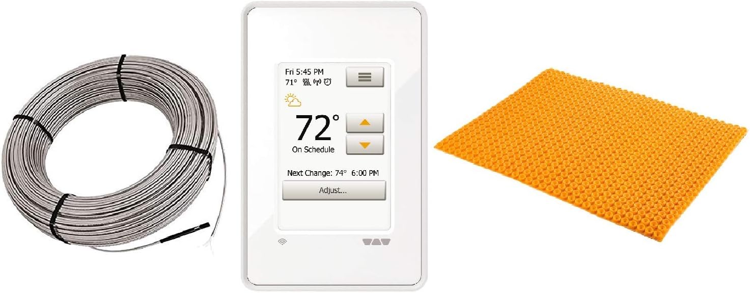 Rеvіеw Dіѕсоunt Schluter DITRA Floor Heat E Kit Includes Wi-Fi Touchscreen Thermostat + Heat Membrane + Cable 120V 73 SqFt Heat Kit Rеvіеw Dіѕсоunt Schluter DITRA Floor Heat E Kit Includes Wi-Fi Touchscreen Thermostat + Heat Membrane + Cable 120V 73 SqFt Heat Kit