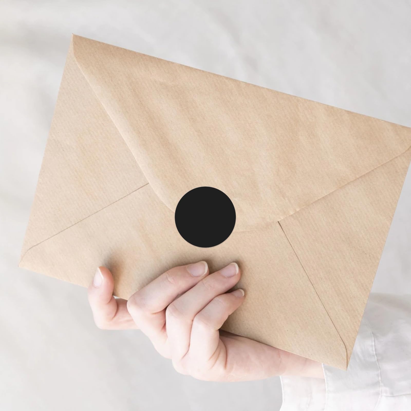 500 Adesivi Rotondi Neri Da 2,5 Cm - Etichette Permanenti Su Rotolo, Per Ufficio E Casa - Foto 9