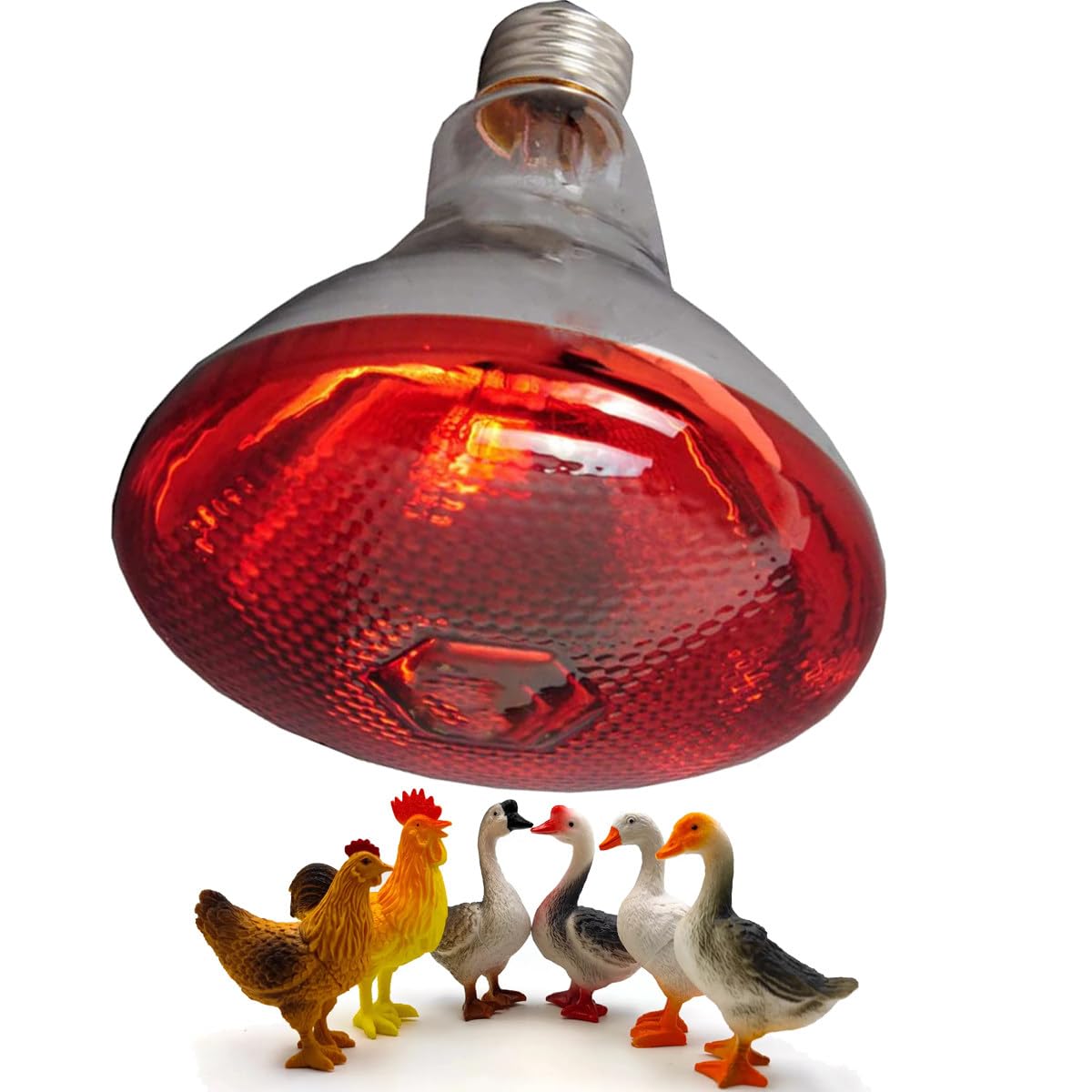 Reptilien-Wärmelampe, Zuchtfarm-Halogen-Heizung, Tier-Heizlampe, Outdoor-Brüter-Wärmelampe,200W