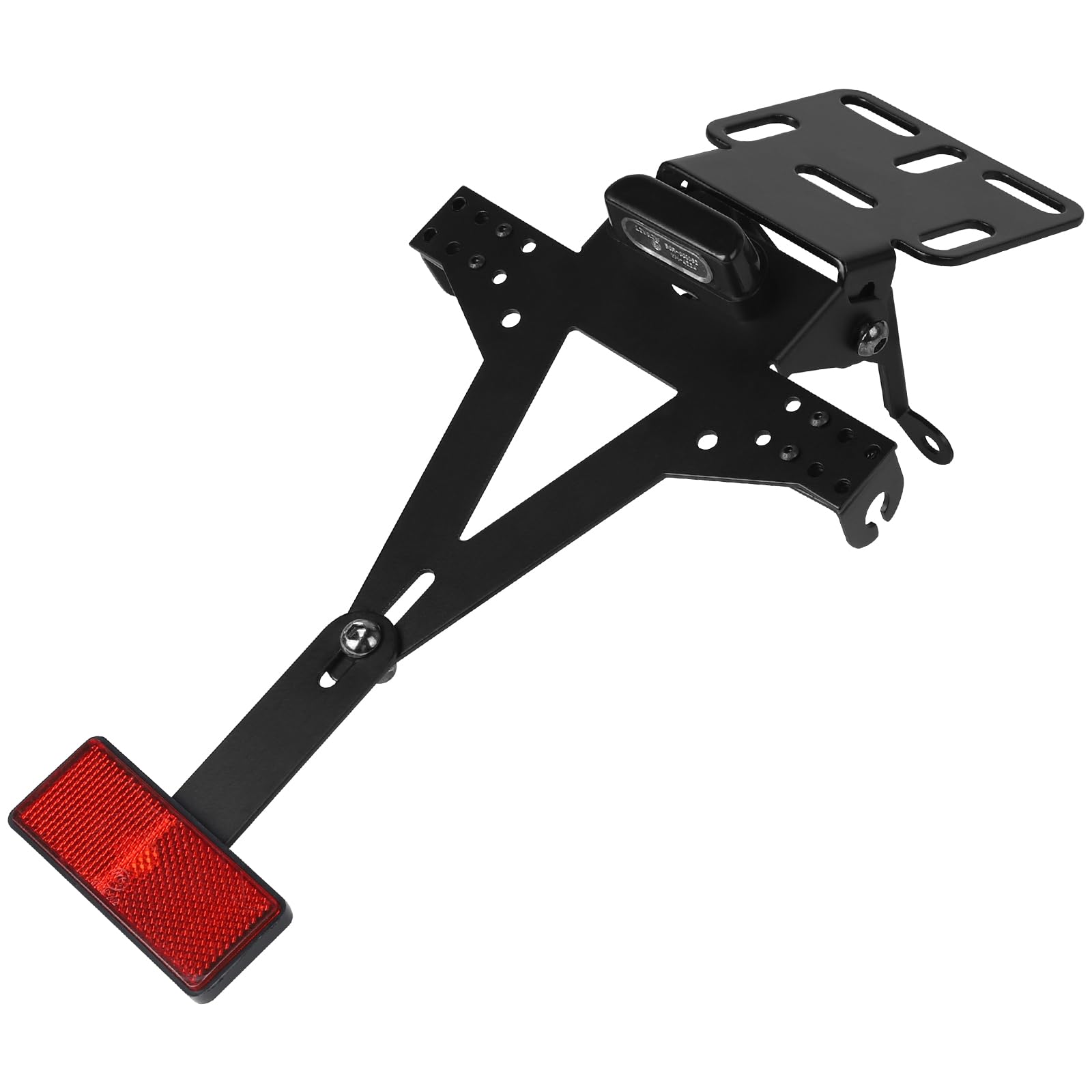 DBREAKS Support De Plaque D'immatriculation Moto Réglable, Support Arrière pour Moto, Support D'éliminateur D'aile, Support de Plaque Moto, Compatible avec Les Modèles de Motos Les Plus Populaires