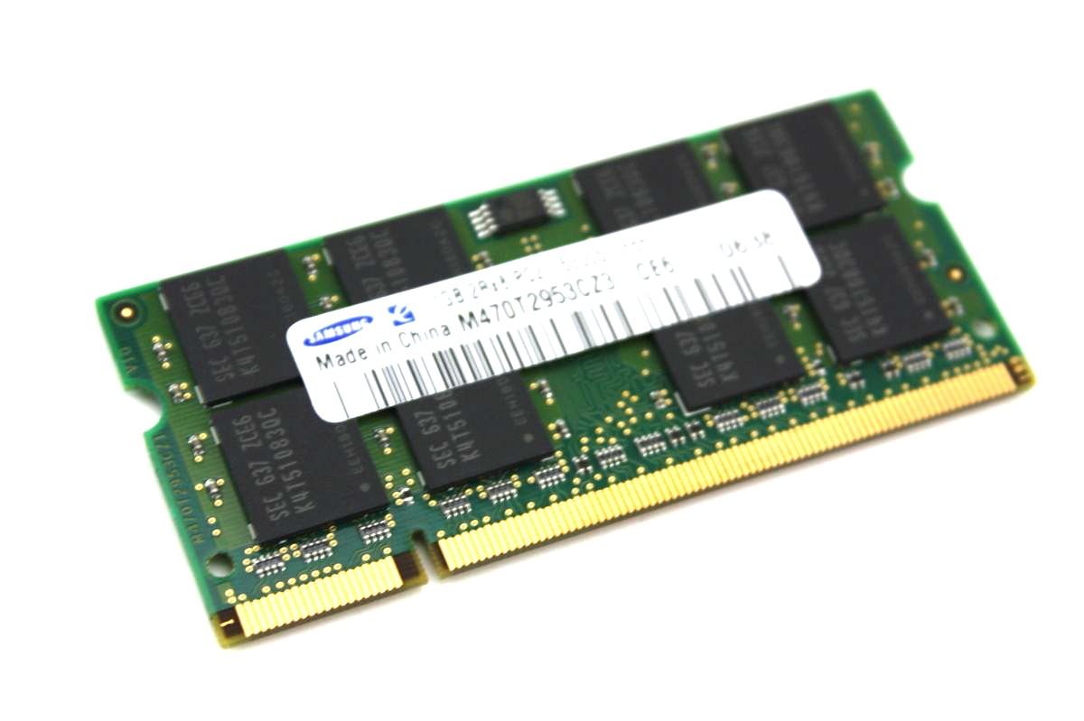 Samsung M470T2953CZ3-CE6 Memory Laptop 1GB 2Rx8 PC2-5300S