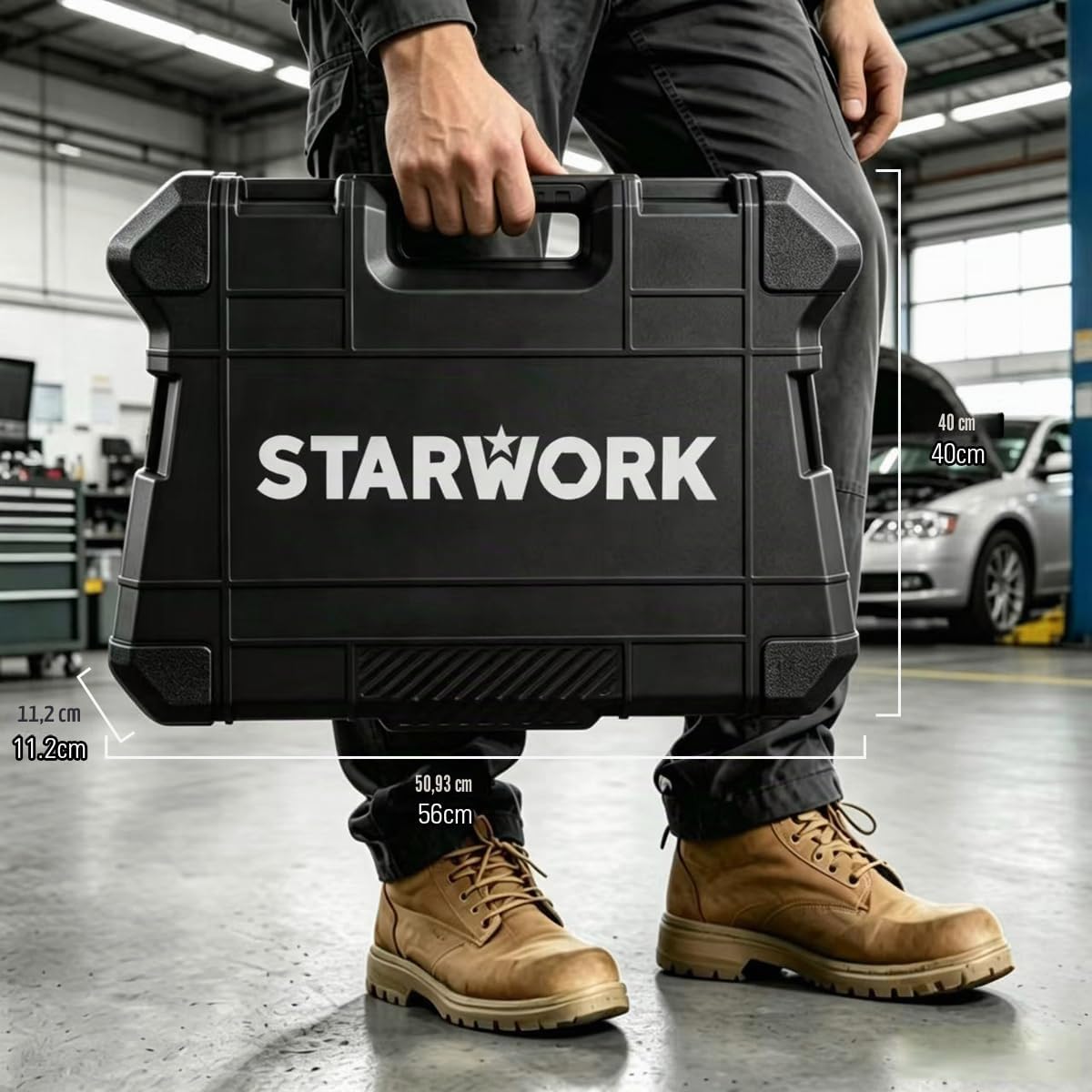 STARWORK TRUE MECHANIC™ Coffret d'outils de mécanique 314 pièces et jeu de douilles, ensemble métrique professionnel