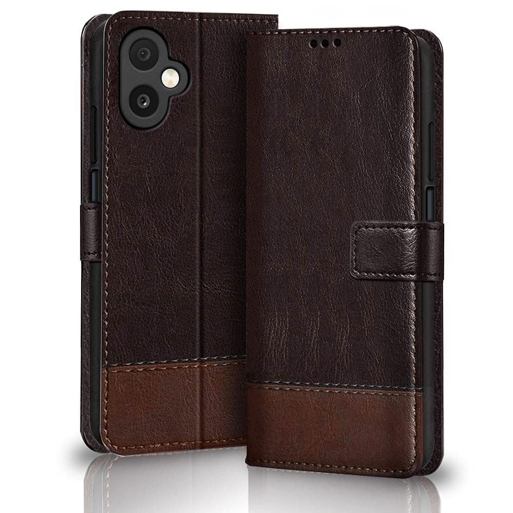 TheGiftKart Flip Back Cover Case for Samsung Galaxy M17e 5G / A07 / F70e / A07 5G | Dual-Color Leather Finish | Inbuilt Stand & Pockets | Wallet Style Flip Cover Case (Faux Leather, Brown & Coffee) — Amazon image 11