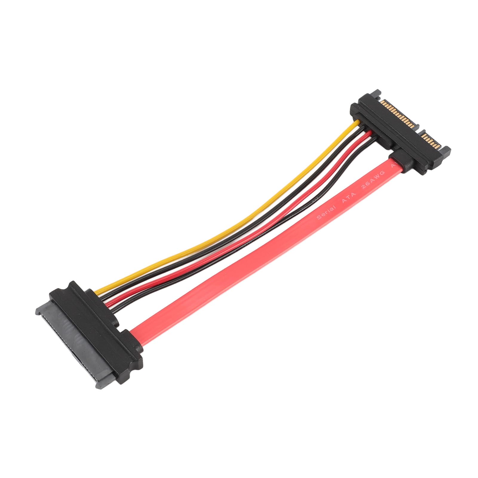 SATA22P to SAS29P Cable, SATA22P M to SAS29P F Cable 15pin Male to Female for Signal