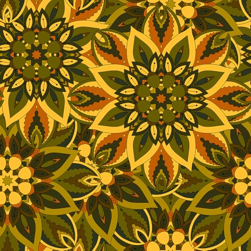 Vinilo Decorativo 15.7x118in Verde Amarillo Mosaic miniatura 7