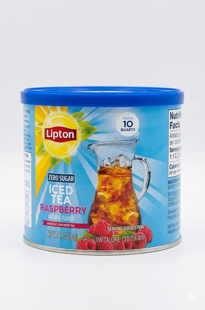 Lipton Zero Sugar Iced Tea Mix, Raspberry Natural Flavor, Low Calorie, Makes 10 Quarts, 82g-image-25