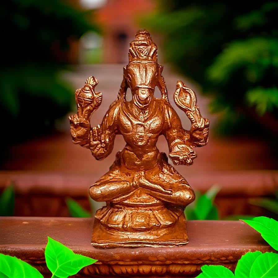 Image of Lord Hayagriva Murti Copper Idol - 1.5 in - Pack of 1