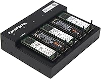 Vista 4 de EZ Dupe Duplicador M.2 de 1 a 4 M.2 NVMe / M2 SATA NGFF (PCIe/ACHI NVMe) llave B, llave M, llave B+M 2230 2242 2260 2280 módulo interno SSD Cloner