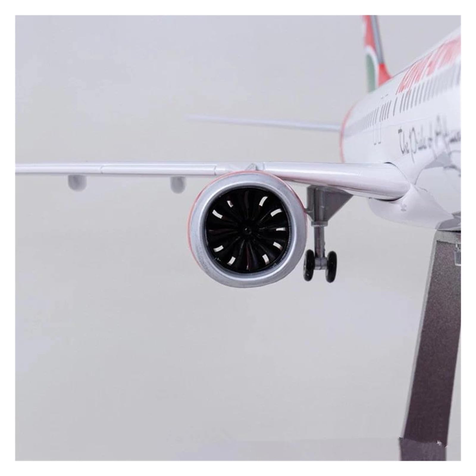 Odlewane zabawki samolotowe w skali 1/85 dla samolotu B737 MAX kenia samolot ze światłem i kołem odlewany model samolotu z żywicy Model kolekcjonerski samoloty do kolekcji (bez światła)