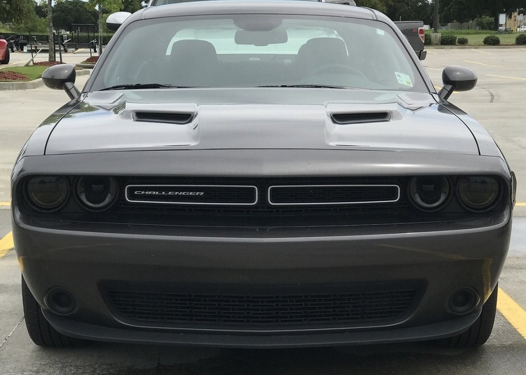 Precut Vinyl Tint Overlay Cover for 2015-2018 Dodge Challenger Headlights (20% Dark Smoke)