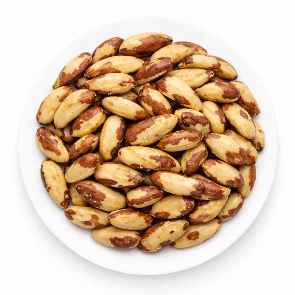 Oltresole, Noci del Brasile Crude Sgusciate 1 Kg, Frutta Secca Naturale Senza Sale, in Barattolo Richiudibile, Snack Salutare dal Gusto Burroso