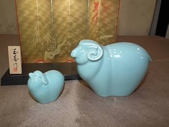 Amazon.co.jp: 玉善作 干支 陶器置物 陶器工芸品 「羊」ひつじ ヒツジ Amazon.co.jp: 玉善作 干支 陶器置物 陶器工芸品 「羊」ひつじ ヒツジ