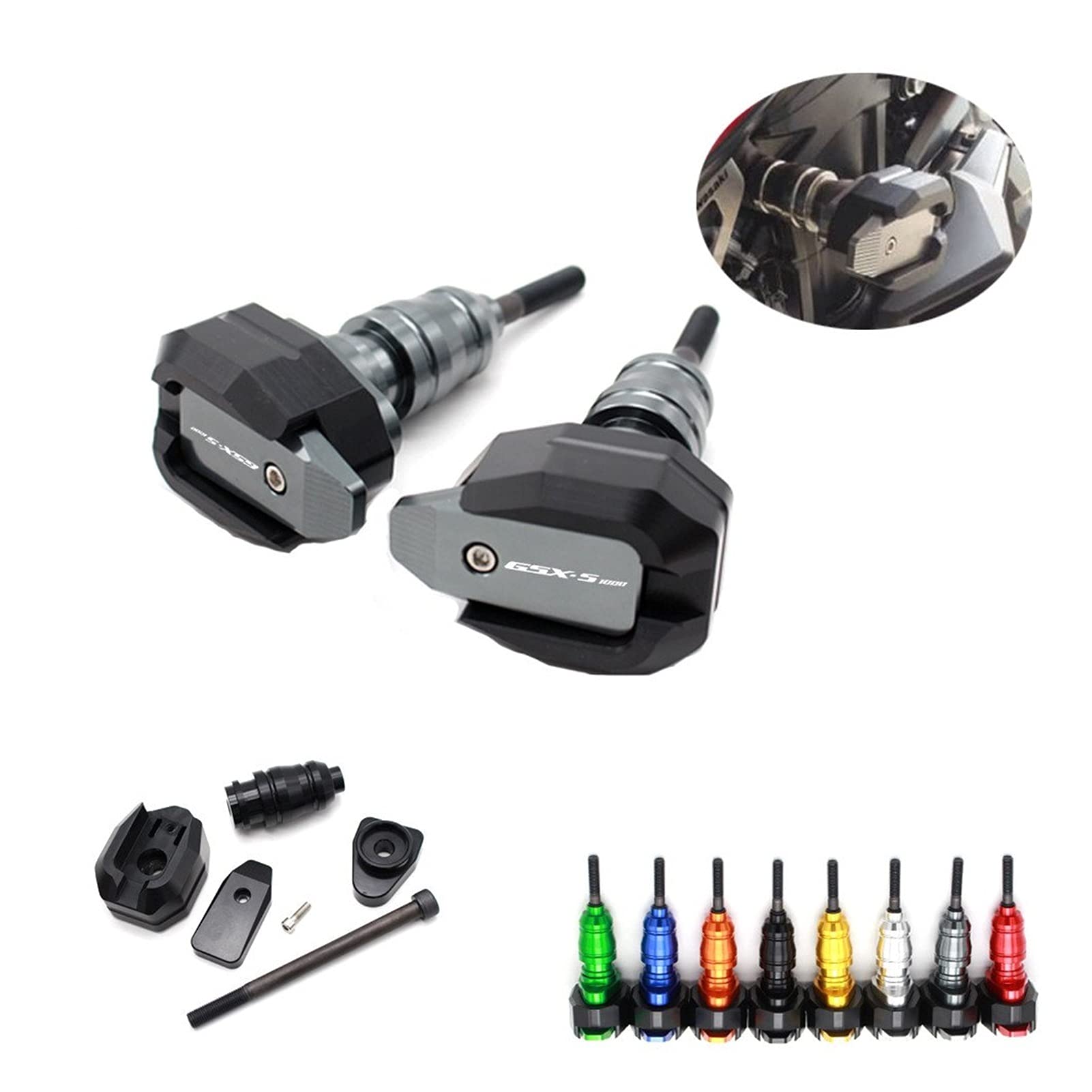 Protections Châssis ZESIDIMO Pour Suzuki GSX-S750/1000 - Tampons Protections Châssis ZESIDIMO Pour Suzuki GSX-S750/1000 - Tampons