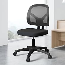 Comfy Swivel Small Office Swivel Computer Desk Task Chair with Wheels Adjustable Height for Child Adult Study Work