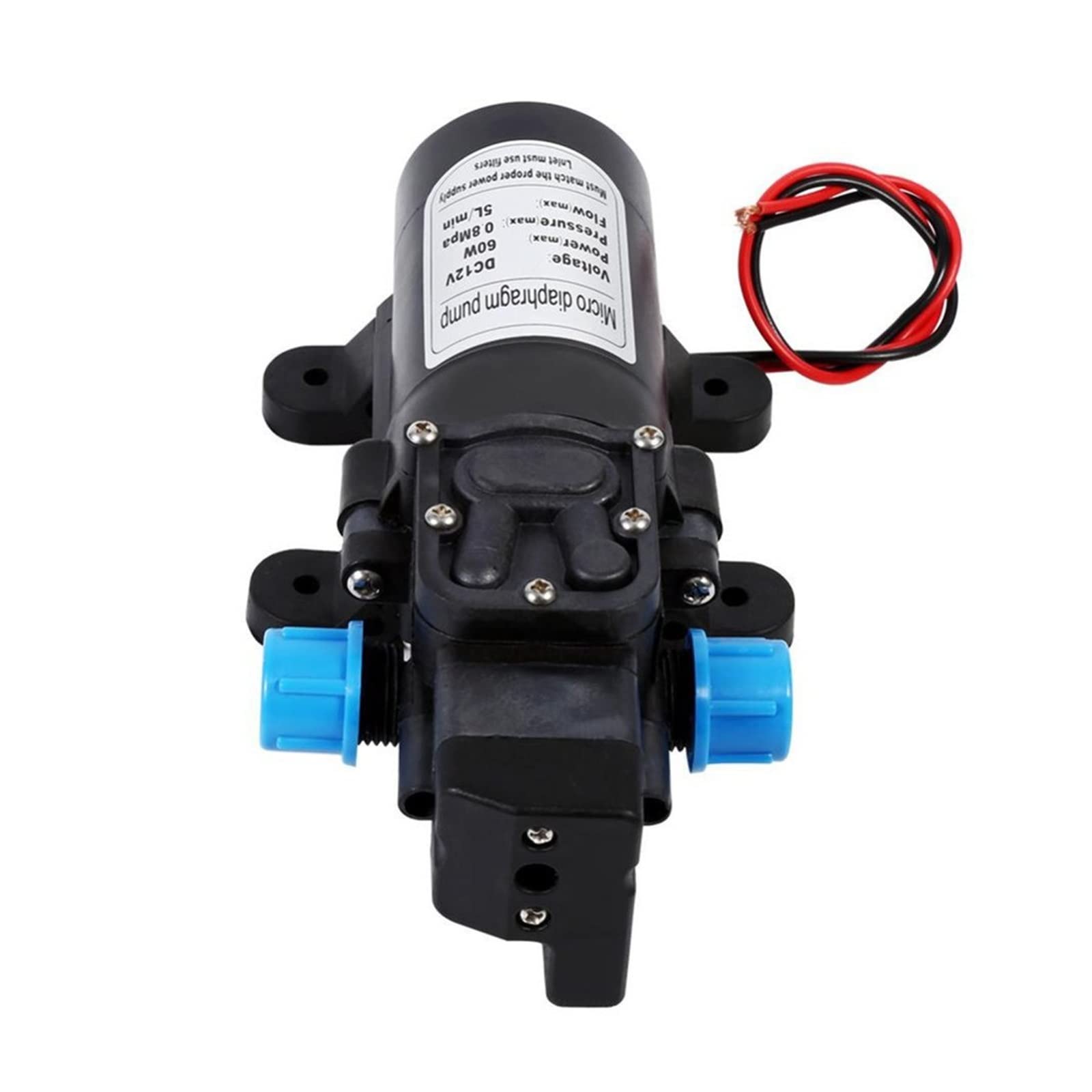 Mini Bomba pequeña 12V 60W 5L/min Agricultura Bomba de Agua eléctrica Micro Diafragma de Alta presión