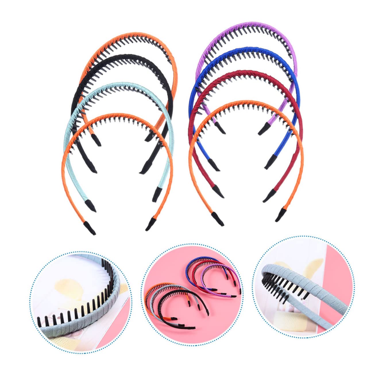 FRCOLOR Pz fascia per fascia per trucco spa Cerchi per per uso domestico hair clip hair pin cerchietti per in tessuto squisiti cerchi per plastica