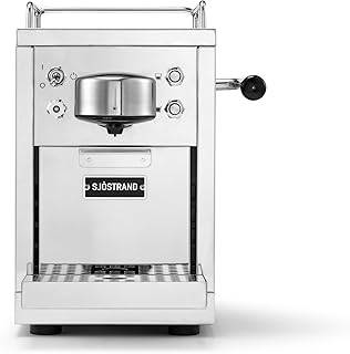 Sjöstrand The Original Capsule Coffee Machine, Nespresso Compatible Pod Machine, Stainless Steel Body, Espresso or Lungo C…