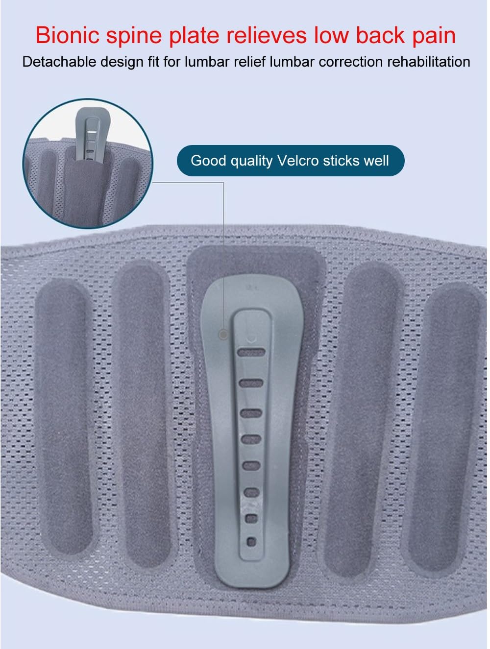 Faja Lumbar Unisex para aliviar el Dolor de Hernia discal, Soporte de Cintura, cinturón de descompresión, Corrector Transpirable, cinturón de protección de Cintura de Acero Ancho.