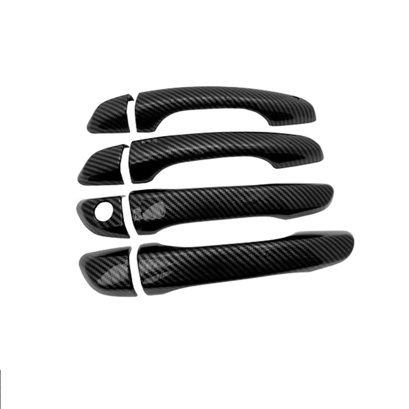 NOHEEU Carbon Fiber Door Handle Cover Cap Set Catch Trim Car Sticker Accessorie for Hyundai i30 Elantra GT PD i30N 2018~2022(Style4)