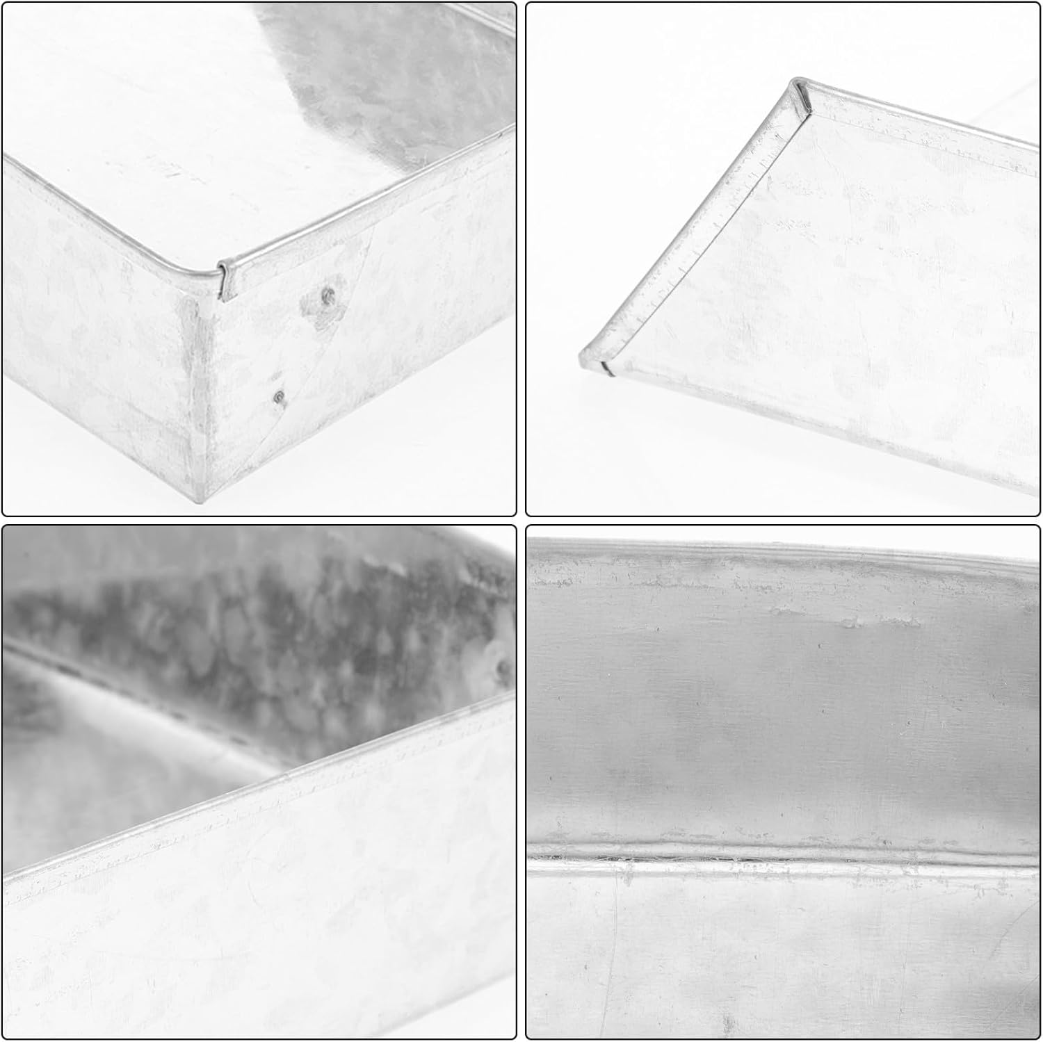 Iron Rain Gutter Downspout Metal Splash Block Connector | Silver Finish, Sturdy Iron Build, Space Saving Design, Light Weight Profile, Practical Drainage Use