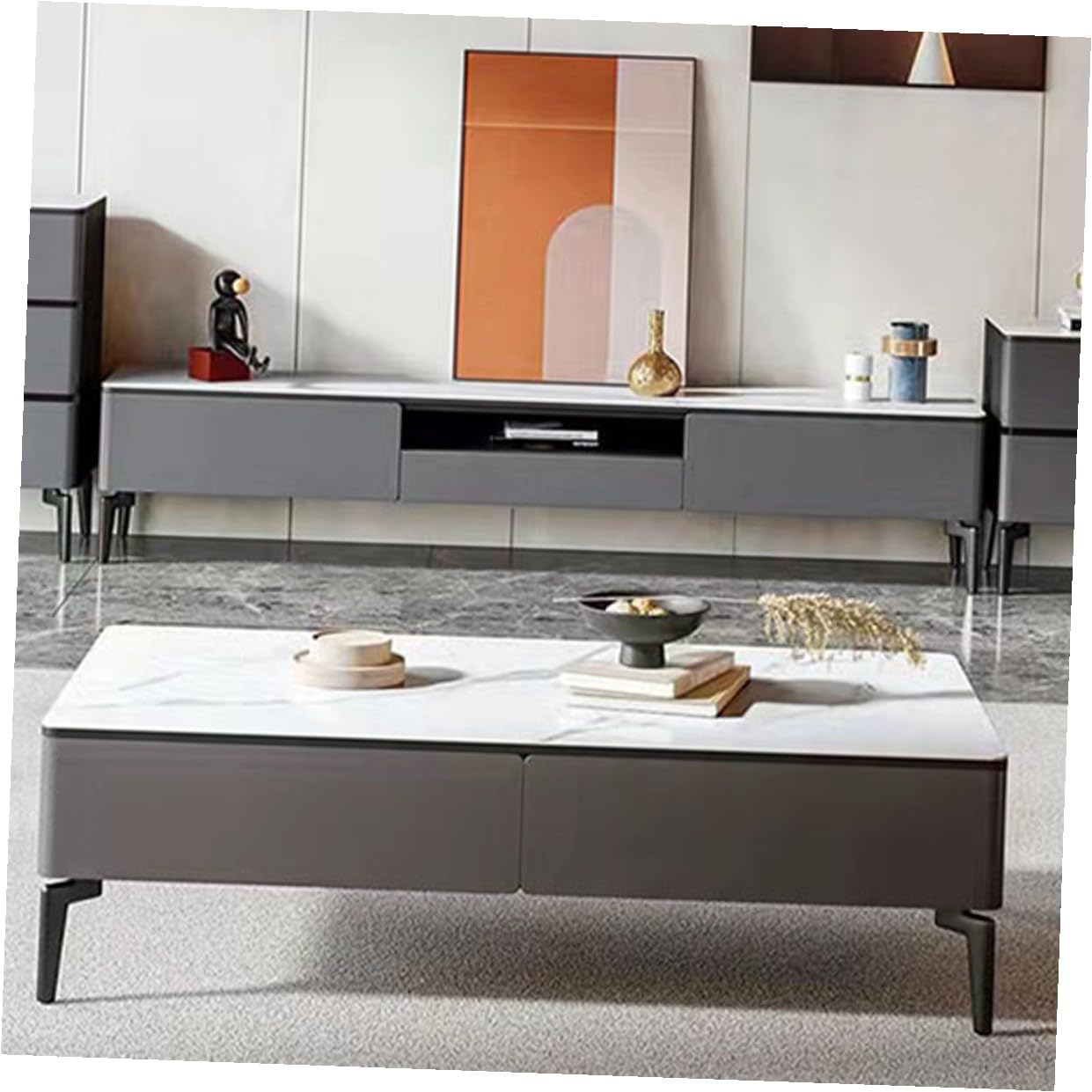 4pcs Metal Furniture Legs Replacement for Tv Cabinet Coffee Table Sofa Support, 14.5cm Matte Black Sturdy Nightstand and Table Legs